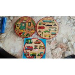 3 oude houten puzzels