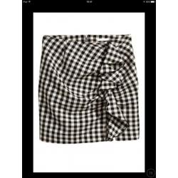 H&M zwart wit geblokt rokje met volant NIEUW maat 38