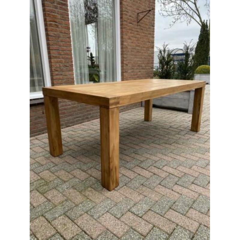teak houten eettafel