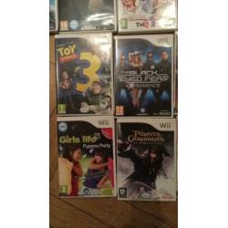 Wii spellen 7,5 euro per stuk