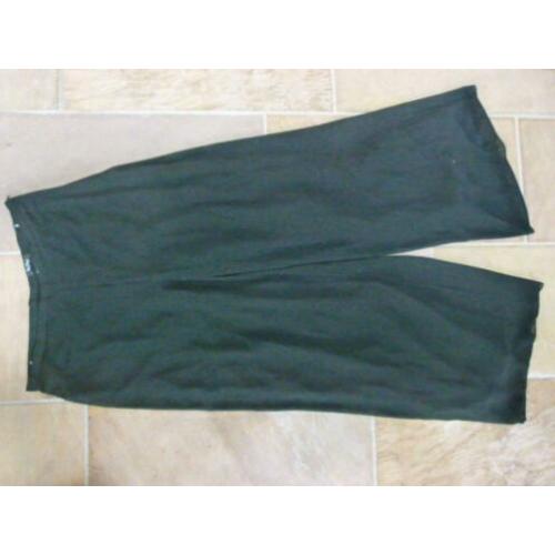 Zwart wijd vallende gevoerde pantalon broek Vera Mont 44 L