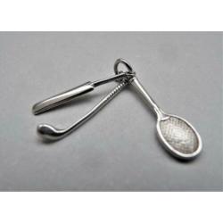 Oude bedel zilver Cricket, Tennis, Golf