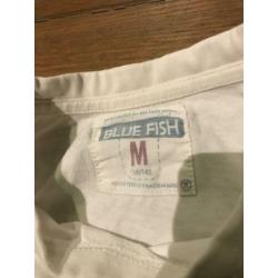 Pyjama blue fish maat 134/140
