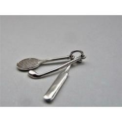 Oude bedel zilver Cricket, Tennis, Golf
