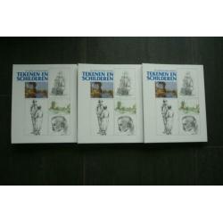 Het Complete Hobby-Handboek..TEKENEN EN SCHILDEREN (3 mappen