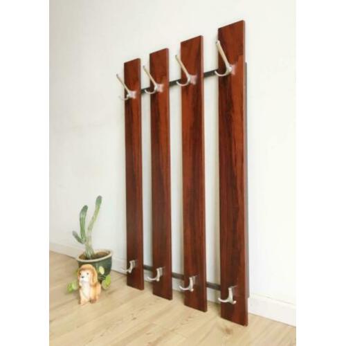 Houten vintage XXL kapstok. Retro design in Pastoe stijl.