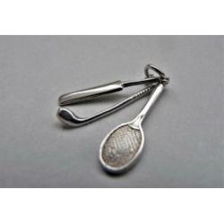 Oude bedel zilver Cricket, Tennis, Golf