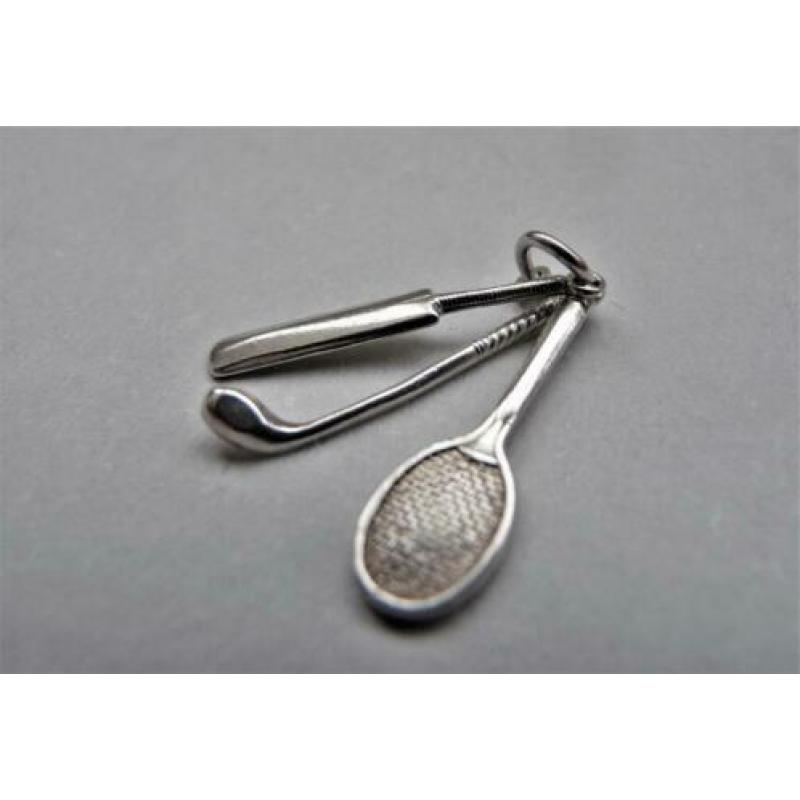 Oude bedel zilver Cricket, Tennis, Golf