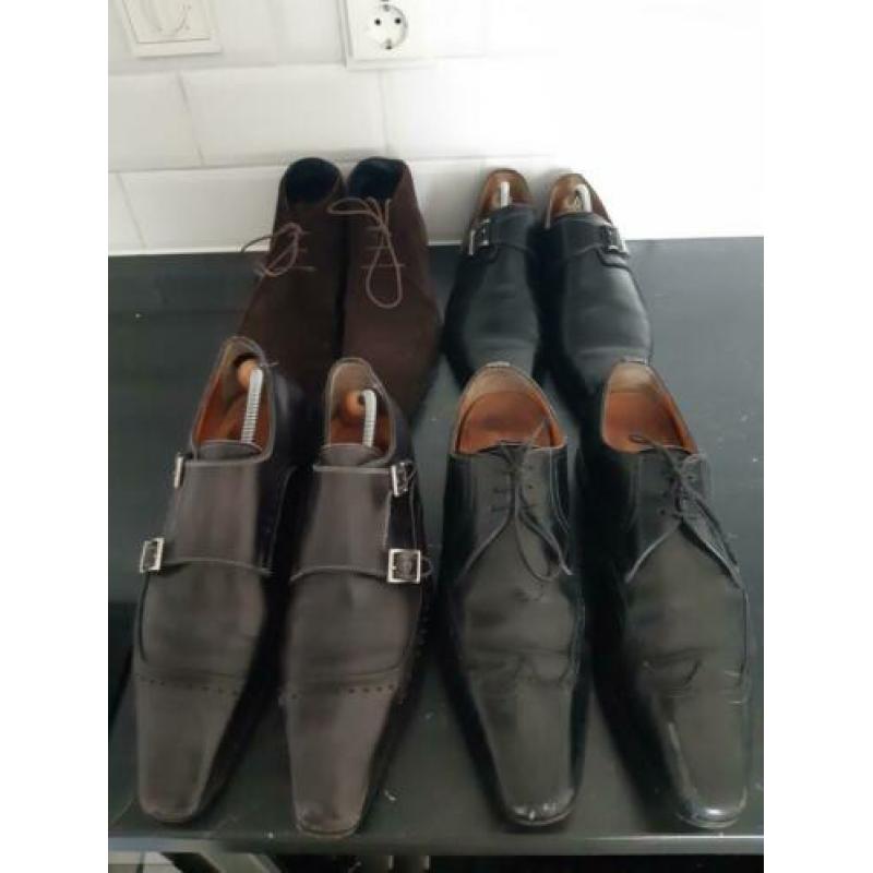 4 paar (Santoni , Magnanni, Giorgio) per Oger, maat 42