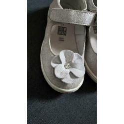 Leren zilveren meisjes sandalen maat 24