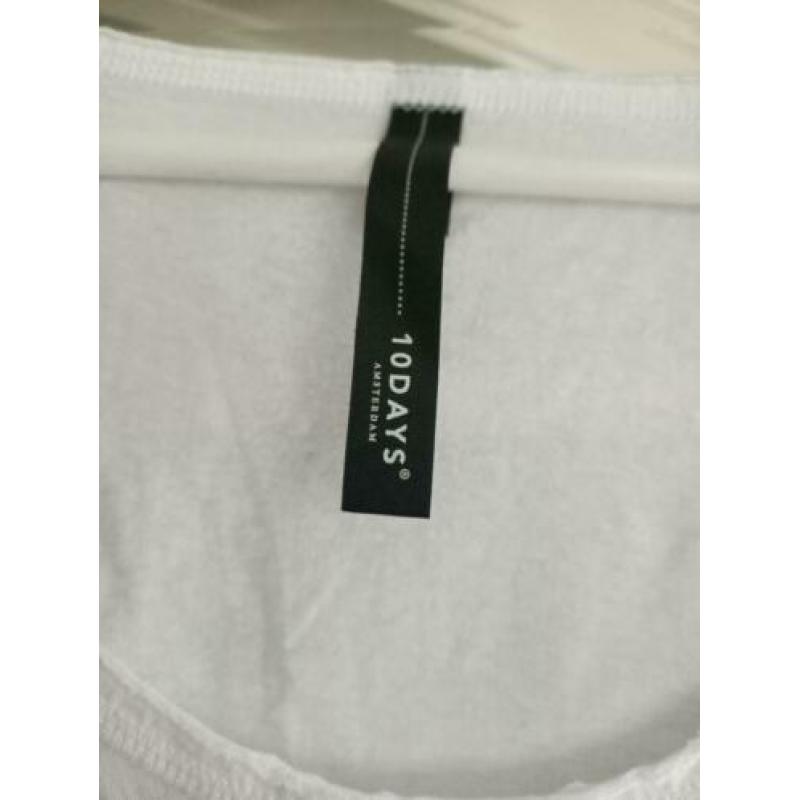 10 Days wit t-shirt nieuw maat 3