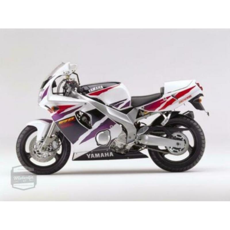 Yamaha FZR600R schetsplaat voetsteun links FZR600 step steun