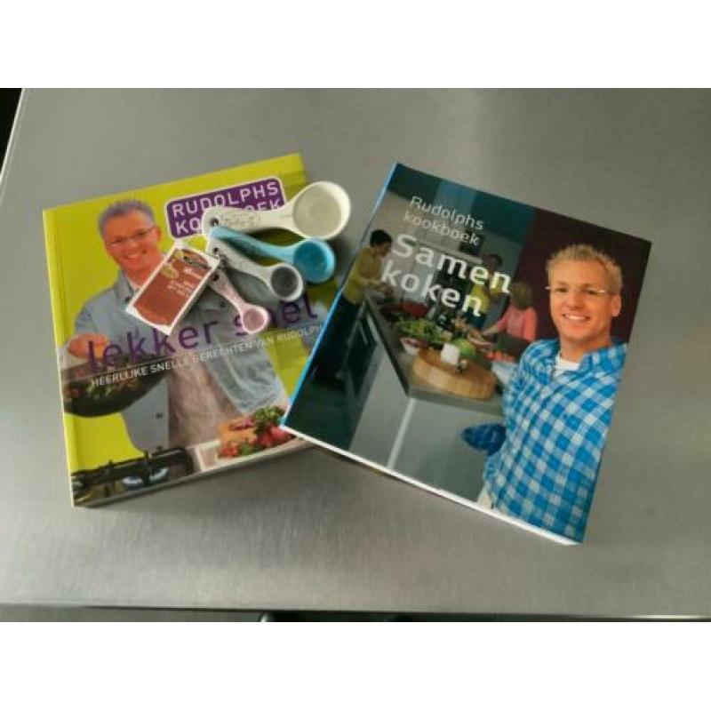 Rudolph 2 stuks kookboeken + set maatlepels