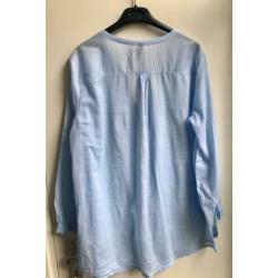 DIVIDED blouse Babyblauw / lichtblauw Maat 40