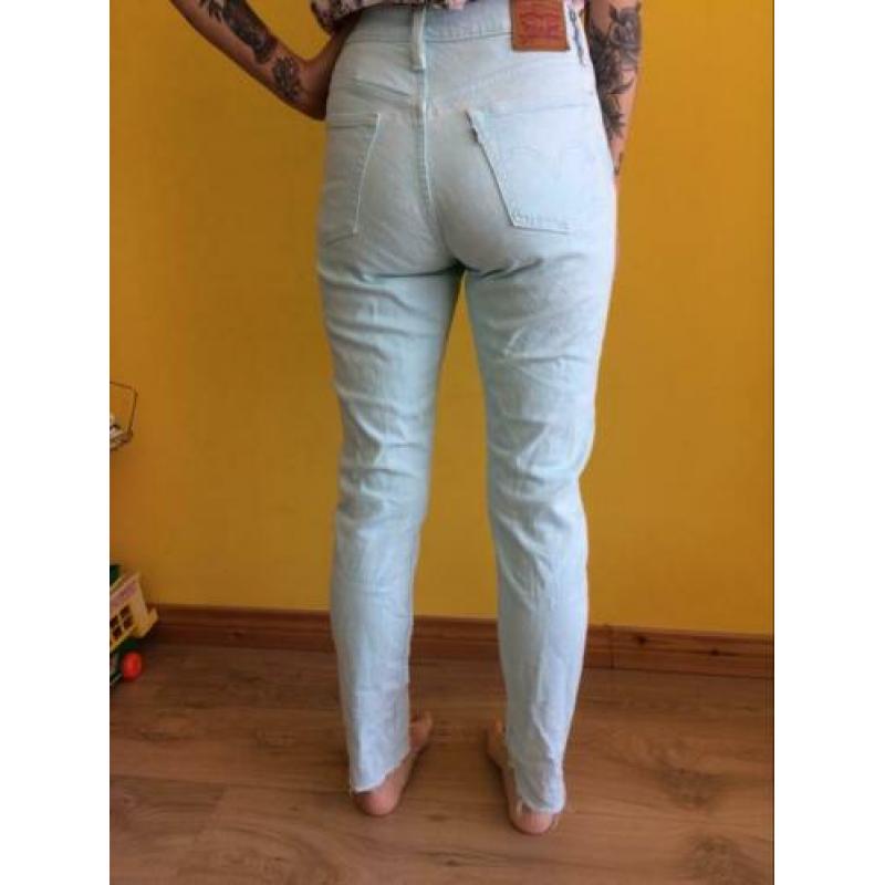 Levi’s mint groene Skinny broek denim
