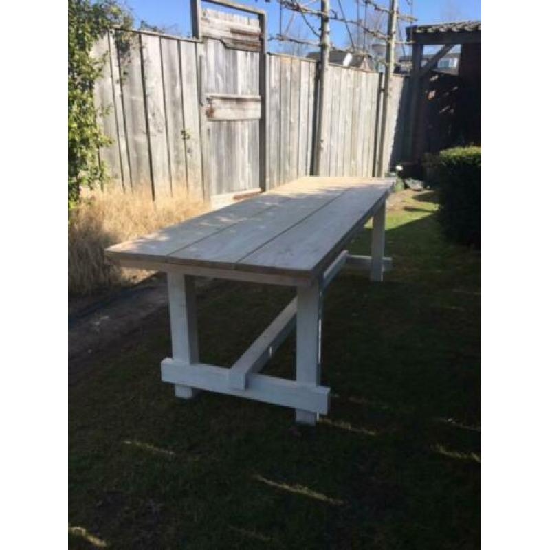 Hele mooie tuintafel met Douglasblad 255 x 75