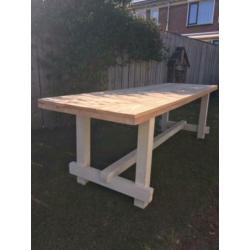 Hele mooie tuintafel met Douglasblad 255 x 75