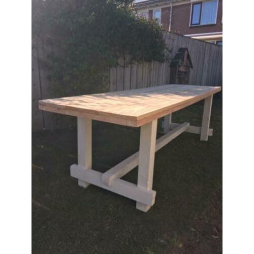Hele mooie tuintafel met Douglasblad 255 x 75