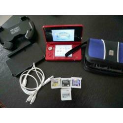 AMPER GEBRUIKTE 3DS + 5 Spellen/Beschermhoes/Screencover!