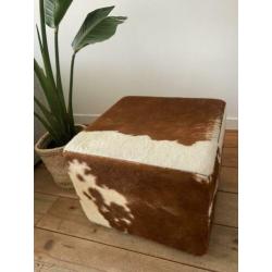 Hocker Poef koeienhuid