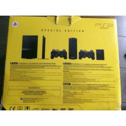 Te koop: Zeer complete Sony PS2 Special edition + 9 spellen