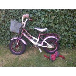 Meisjes kinder fiets 12,5 inch