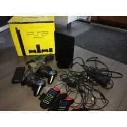 Te koop: Zeer complete Sony PS2 Special edition + 9 spellen