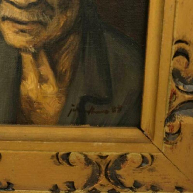 Indonesische man, signatuur onleesbaar