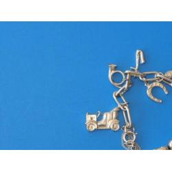 Bedelarmband zilver