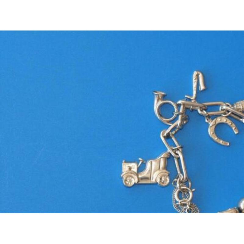 Bedelarmband zilver