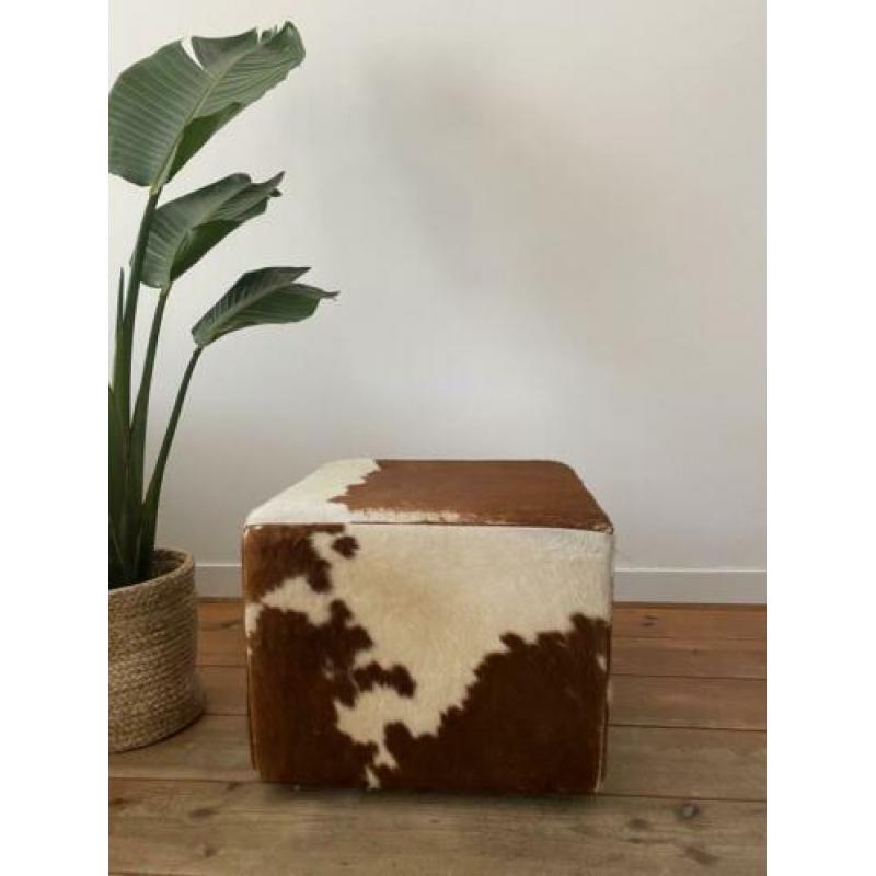 Hocker Poef koeienhuid