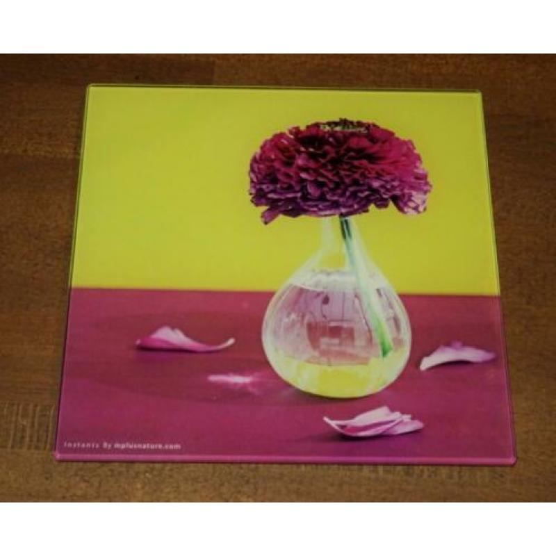 6x glas "tegeltje" van Ariane Deco Glass Gallery , NIEUW !