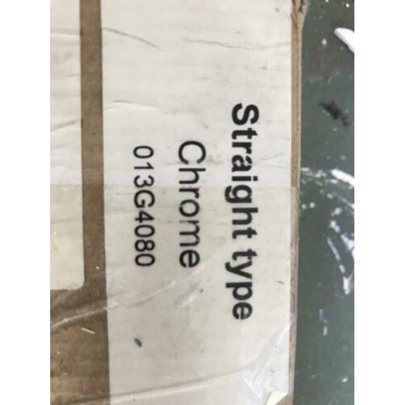 Danfoss regelventiel/onderblok recht chroom