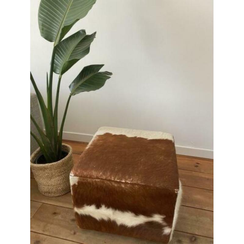 Hocker Poef koeienhuid