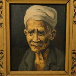 Indonesische man, signatuur onleesbaar