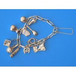 Bedelarmband zilver