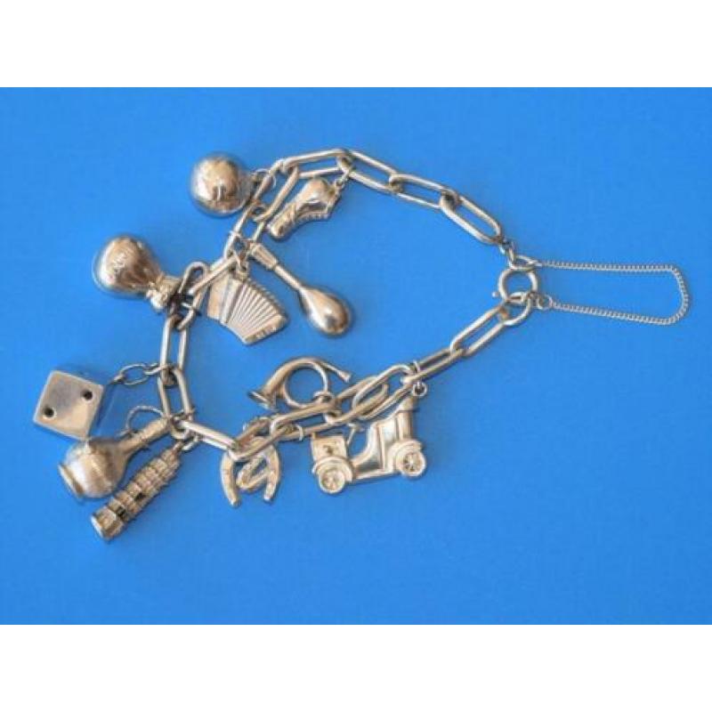 Bedelarmband zilver