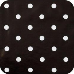 Tafelzeil Grote Stip - 140 x 300 cm - Zwart/Wit