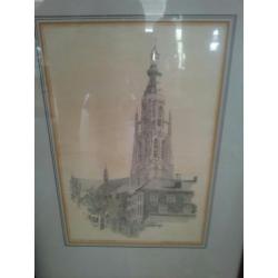 Origin etsen Gr. kerk Breda en KMA Breda