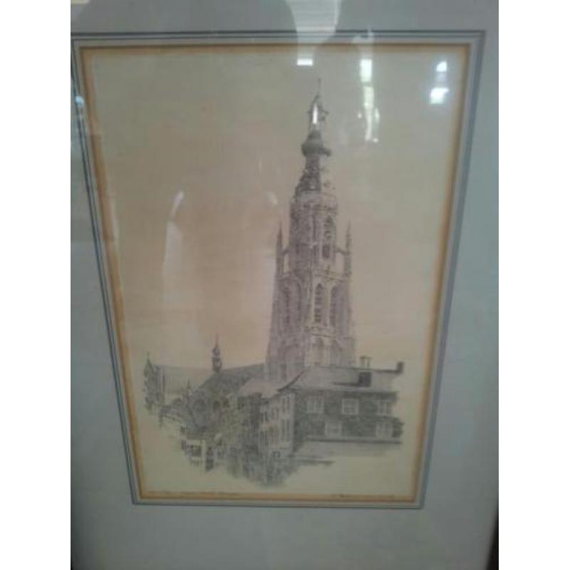 Origin etsen Gr. kerk Breda en KMA Breda