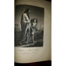 Antieke Statenbijbel Campagne Tiel 40 gravures 1860
