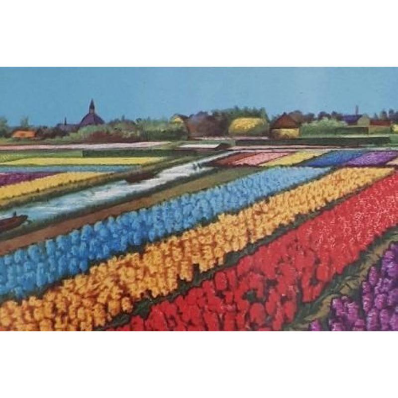 BOLLENVELDEN - kleurrijk werkje - jaren '20 - '30