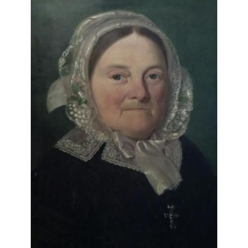 Antiek schilderij Biedermeyer 18de eeuw