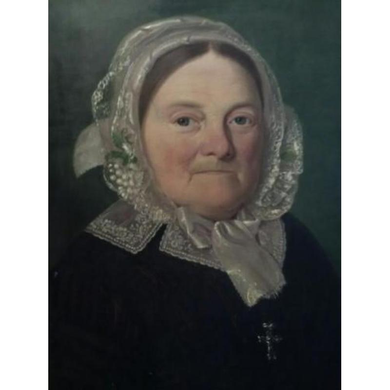 Antiek schilderij Biedermeyer 18de eeuw
