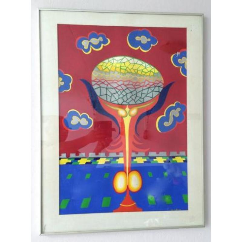 Abstract op papier Mateo vd Heuvel