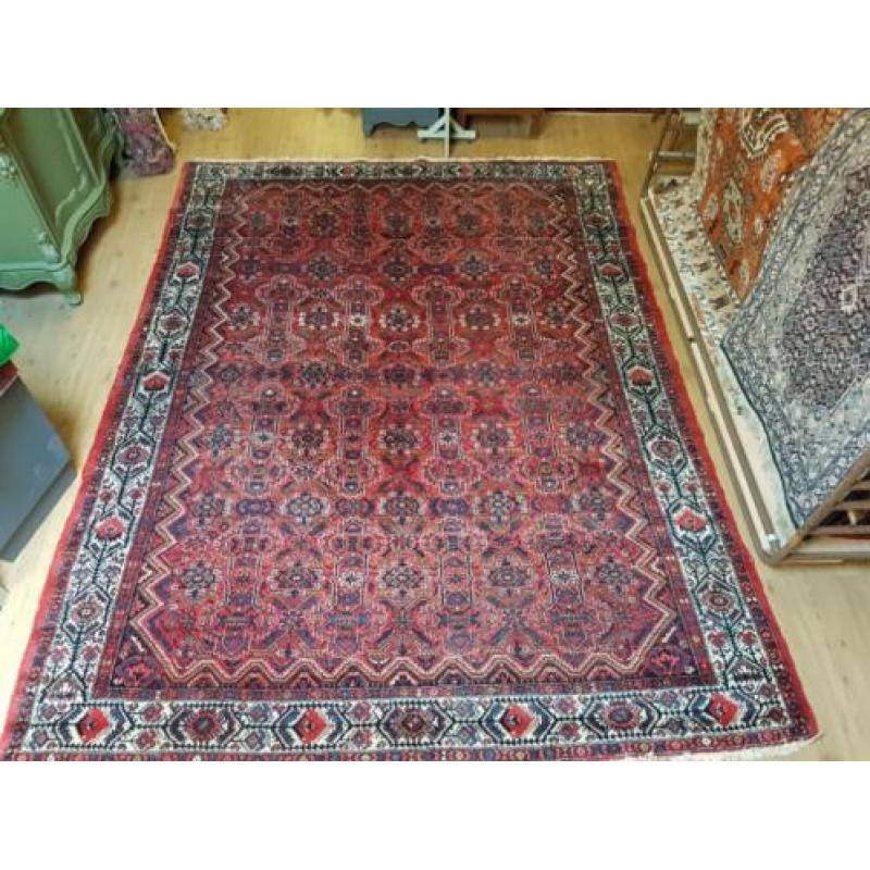 vintage handgeknoopt perzisch tapijt Hosseinabad 310x232