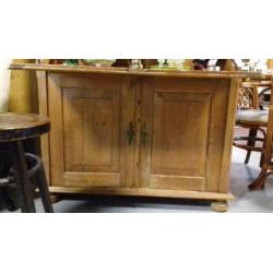 Oud grenen klep secretaire