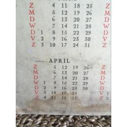 1953 Calvé delft Anton Pieck kalender nof