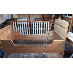 geloogd grenen bed 180 x 80