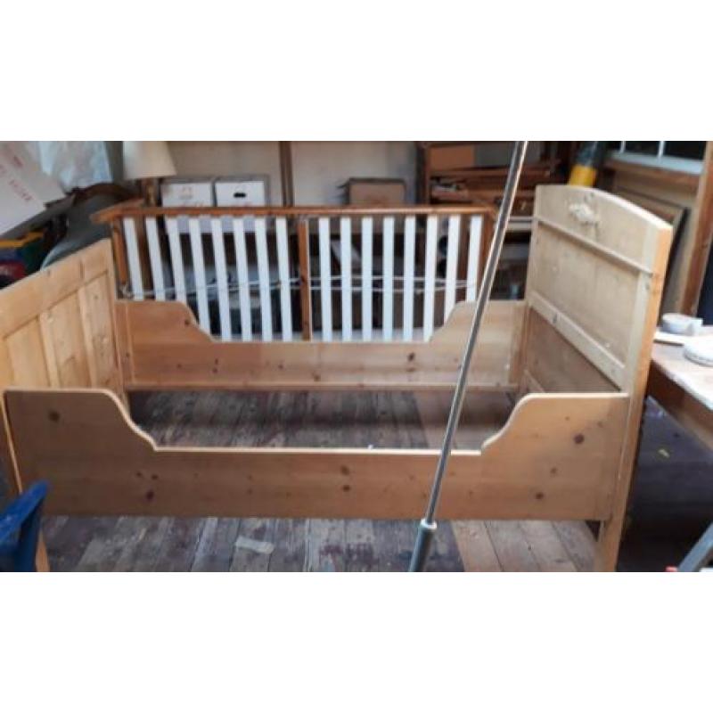 geloogd grenen bed 180 x 80